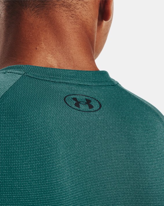 Men's UA Tech™ 2.0 Textured Short Sleeve T-Shirt in Green image number 3
